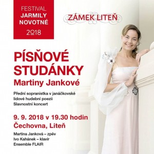 Písňové studánky Martiny Jankové společně s Ensemble FLAIR na Festivalu Jarmily Novotné